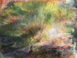 Spring Galaxy, acrylics, 11x14, 2017