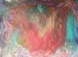 Fairy Starfish, resin, 16x20, 2017 (click to enlarge) Fairy Starfish, resin, 16x20, 2017