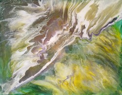 Worlds Collide, acrylics, 16x20, 2017 (click to enlarge) Worlds Collide, acrylics, 16x20, 2017