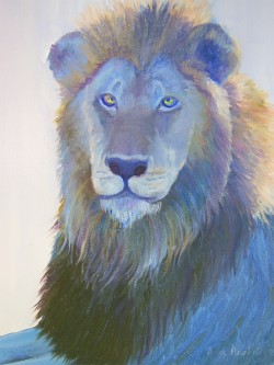 Lion, Oil on Canvas, 20x24 (click to enlarge) Lion, Oil on Canvas, 20x24