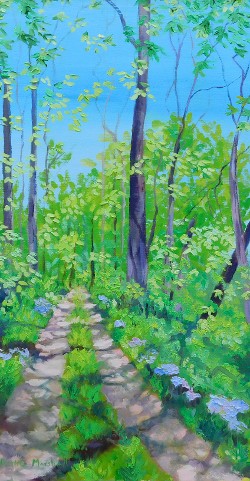 C&O Canal Trail, Oil on Canvas, 12x24 (click to enlarge) C&O Canal Trail, Oil on Canvas, 12x24
