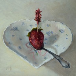 "For You" oil on panel, 8 x 8 inches