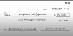 Your local arts organization could be a recipient of future grant funding!