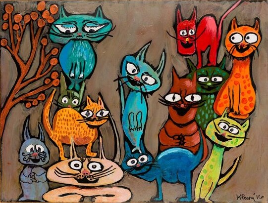 "Herd of Cats" by Nancy Kfoury "Herd of Cats" by Nancy Kfoury