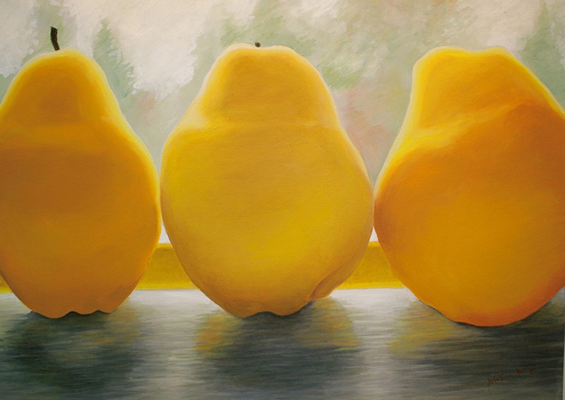 "Autumn View (Three Pears)" by Jill Evans-Kavaldjian