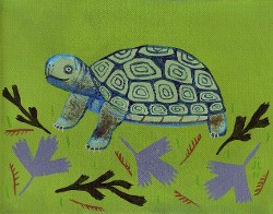 "Tortoise" - 2011 - 10"x8" - acrylic on canvas