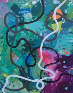 "Julia’s Party" - 2017 - acrylic on canvas