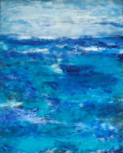 Oceangoing, 24" x 30", Mixed Media (click to enlarge) Oceangoing, 24" x 30", Mixed Media