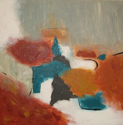 Icy Canyons, acrylic on canvas, 30x30", 2016 (click to enlarge) Icy Canyons, acrylic on canvas, 30x30", 2016