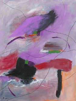 Lavender Mist, acrylic on canvas, 24x18", 2016 (click to enlarge) Lavender Mist, acrylic on canvas, 24x18", 2016