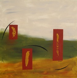Windy Autumn, acrylic on canvas, 24x24", 2017 (click to enlarge) Windy Autumn, acrylic on canvas, 24x24", 2017