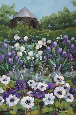 The Bishop's Garden in Spring - 20 x 30" Acrylic - 2019 (click to enlarge) The Bishop's Garden in Spring - 20 x 30" Acrylic - 2019