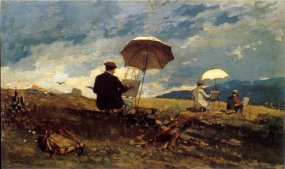 Artists Sketching in the White Mountains by Winslow Homer, 1868