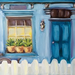 Summer in the City - 6"x 6" - Oil (click to enlarge) Summer in the City - 6"x 6" - Oil