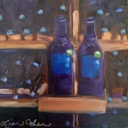 Fabbioli's New Tasting Room’s Cab Franc Reserve - 6"x 6" - Oil (click to enlarge) Fabbioli's New Tasting Room’s Cab Franc Reserve - 6"x 6" - Oil