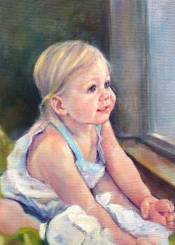 "Angel Eyes", Oil on Canvas, 16" X 24" (click to enlarge) "Angel Eyes", Oil on Canvas, 16" X 24"