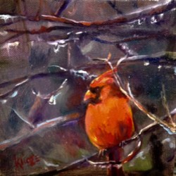 "The Long Winter", " Oil on Canvas, 6" X 6" (click to enlarge) "The Long Winter", " Oil on Canvas, 6" X 6"