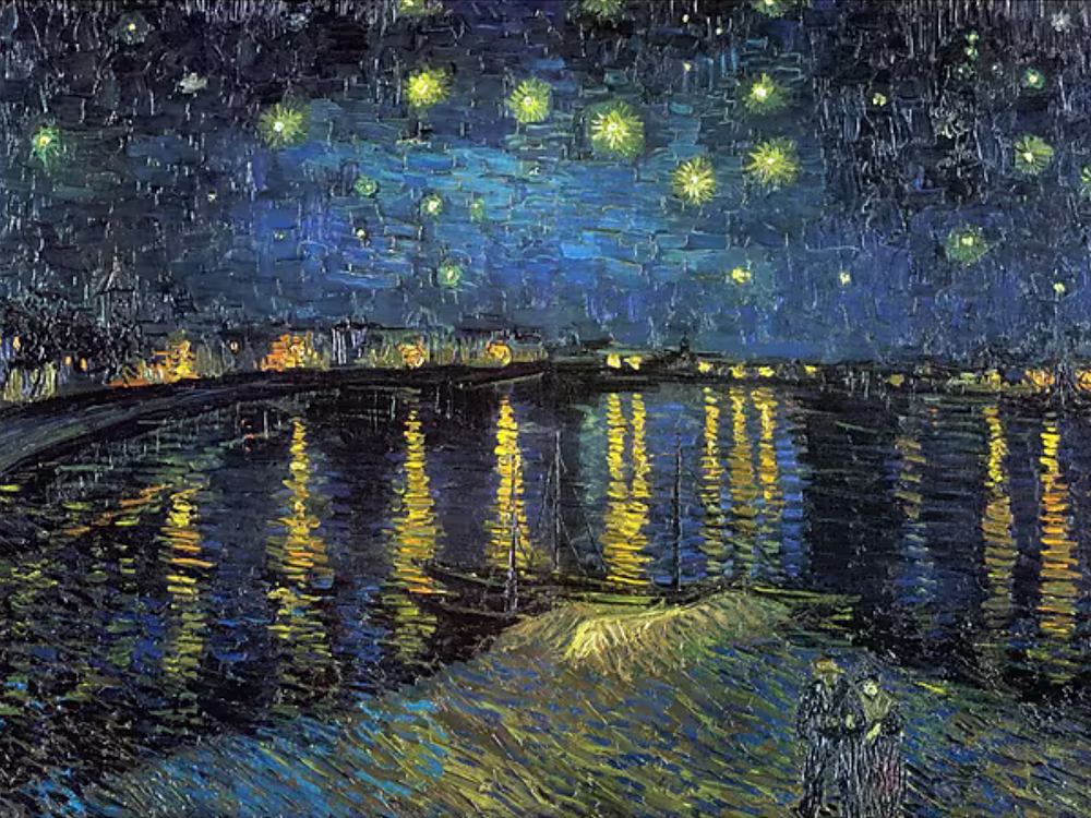 A Starry Night, 1889, Vincent van Gogh