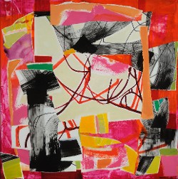 Colour Surround, Acrylic/Mixed, 30" X 30", 2016, $700.00 (click to enlarge) Colour Surround, Acrylic/Mixed, 30" X 30", 2016, $700.00
