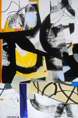 Nov. Collage 222, Acrylic/Mixed, 24" X 36", 2016, $700.00 (click to enlarge) Nov. Collage 222, Acrylic/Mixed, 24" X 36", 2016, $700.00