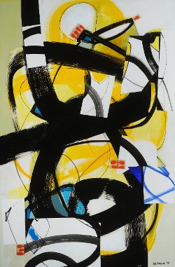 Nov. Collage 223, Acrylic/Mixed, 24"x 36", 2016, $700.00 (click to enlarge) Nov. Collage 223, Acrylic/Mixed, 24"x 36", 2016, $700.00