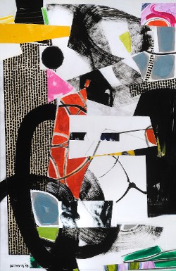 Nov. Collage 223, Acrylic/Mixed, 24"x 36", 2016, $700.00 (click to enlarge) Nov. Collage 223, Acrylic/Mixed, 24"x 36", 2016, $700.00