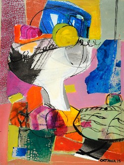 Matisse Still Life, Acrylic/Mixed, 18" x 24", 2015, $450.00 (click to enlarge) Matisse Still Life, Acrylic/Mixed, 18" x 24", 2015, $450.00