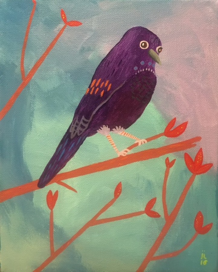 "Purple Bird" by June Jewell