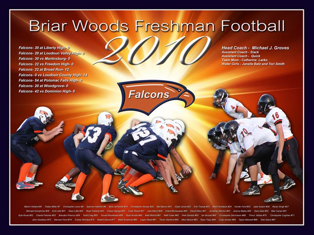 BWHS Football Poster