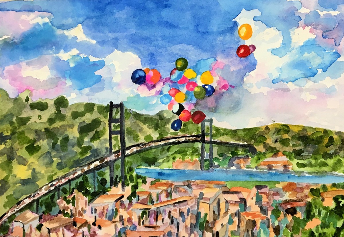 "Balloons Over Istanbul" by Angela Giraldi