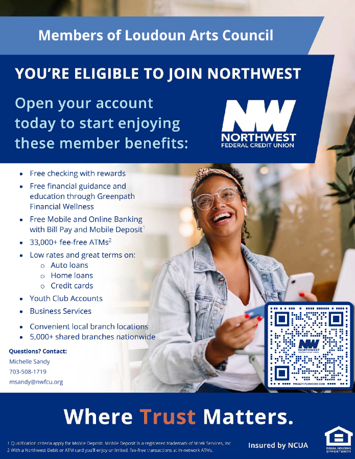 NWFCU Benefits for Loudoun Arts Council Members