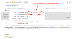 The sender's email address is a giveaway...